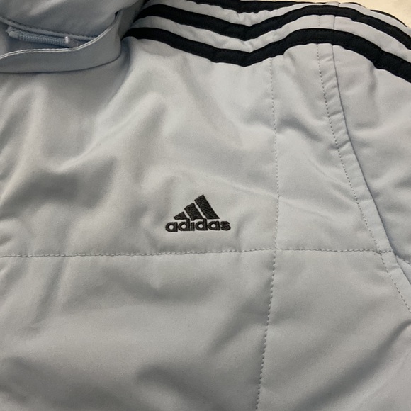 Adidas light blue puffer jacket - Picture 2 of 7